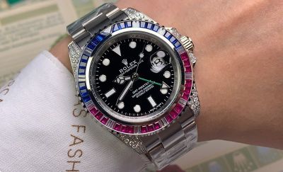 ROLEX GMT-Master II Pepsi Red and Black Replica 40MM Automatic Movement Steel Case Watch